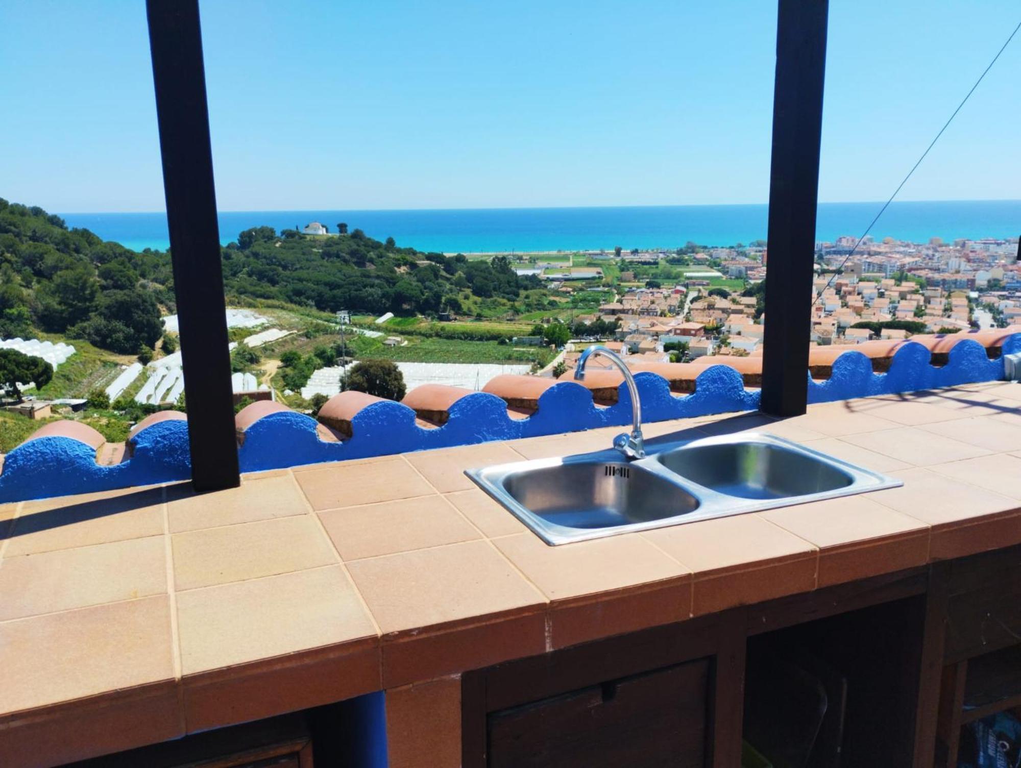 Villa Pura Vida Piscina Barbacoa Y Vistas Al Mar à Pineda de Mar Extérieur photo